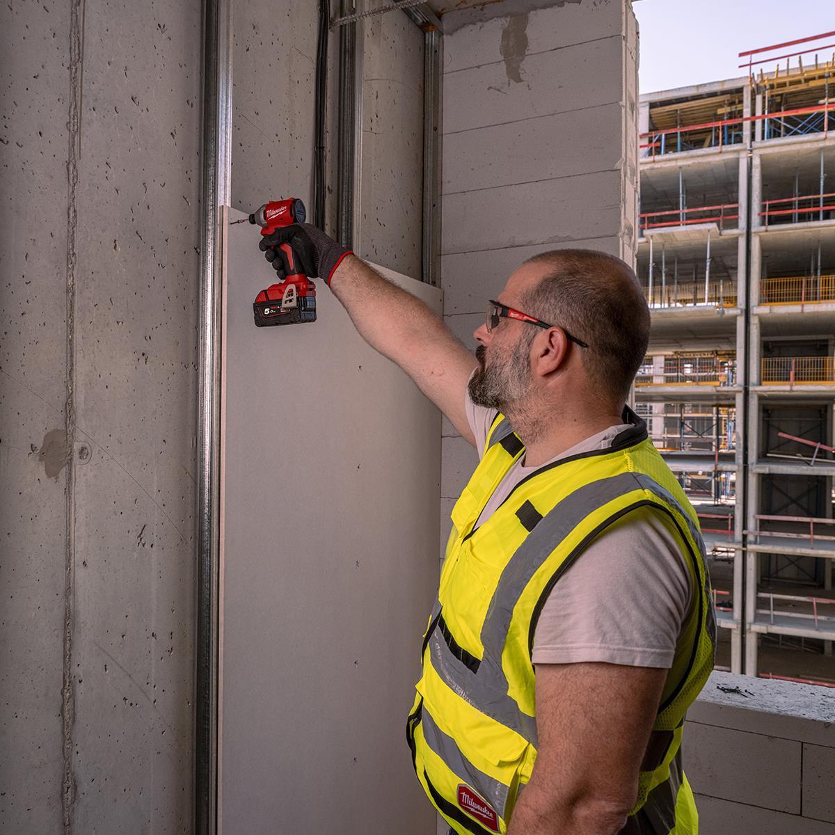 Milwaukee M18BLIDRC-0 18V Brushless 1/4" Impact Driver  with 1 x 3.0Ah Battery Charger & Empty Tool Box