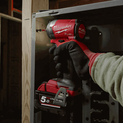 Milwaukee M18FID3-0 18V Fuel Brushless 1/4" Impact Driver with 1 x 2.0Ah Battery Charger & Bag