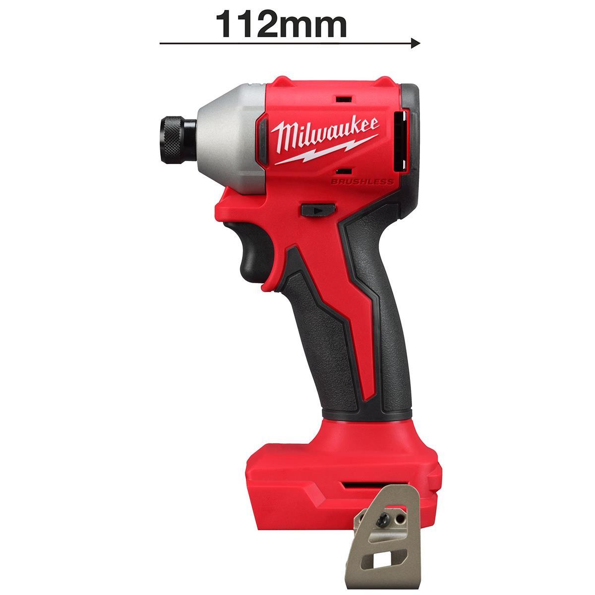 Milwaukee M18BLIDRC-0 18V Brushless 1/4" Impact Driver with 1 x 5.0Ah Battery & Charger