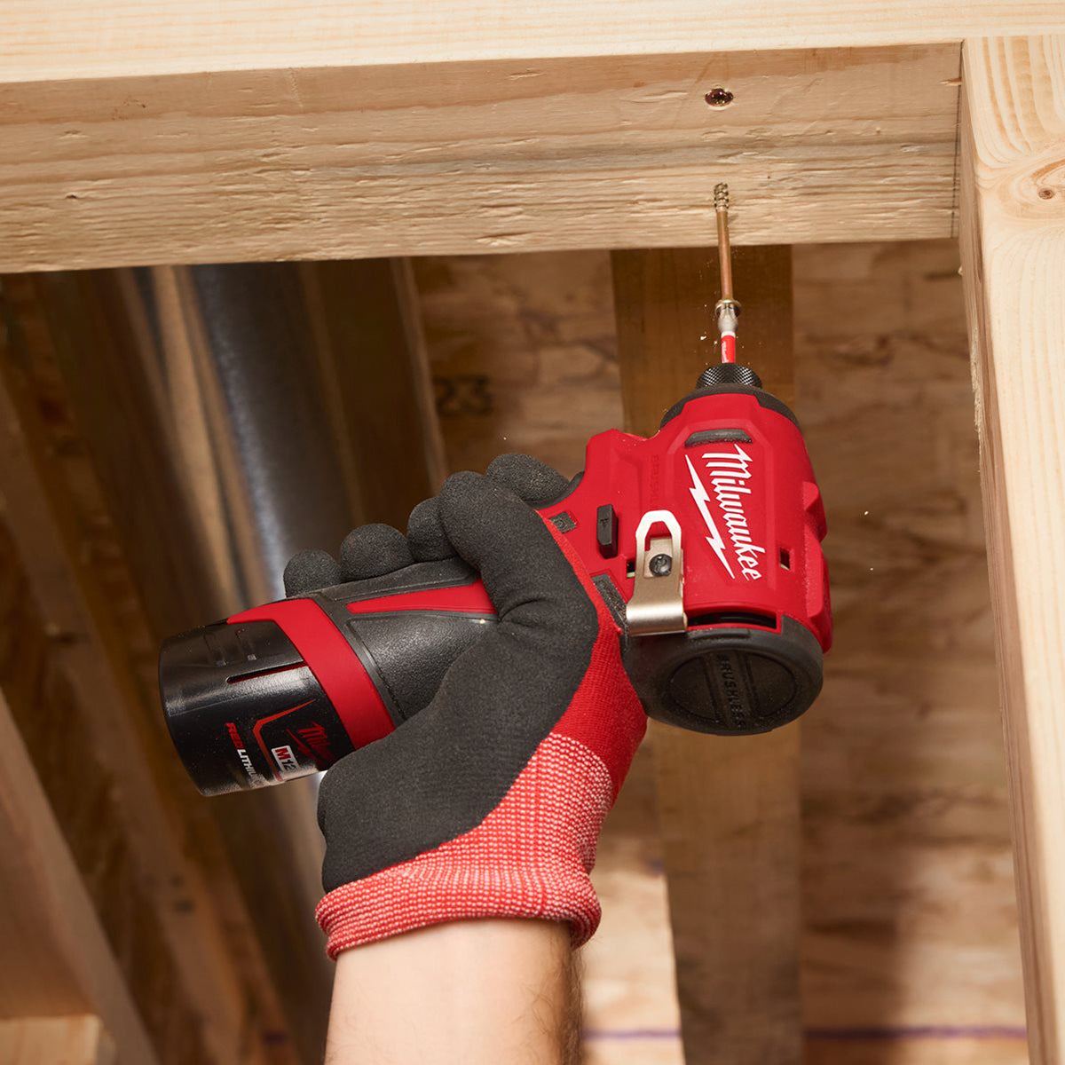 Milwaukee M12BLIDRC-0 12V Brushless Compact Impact Driver with 1 x 4.0Ah Battery Charger & Bag