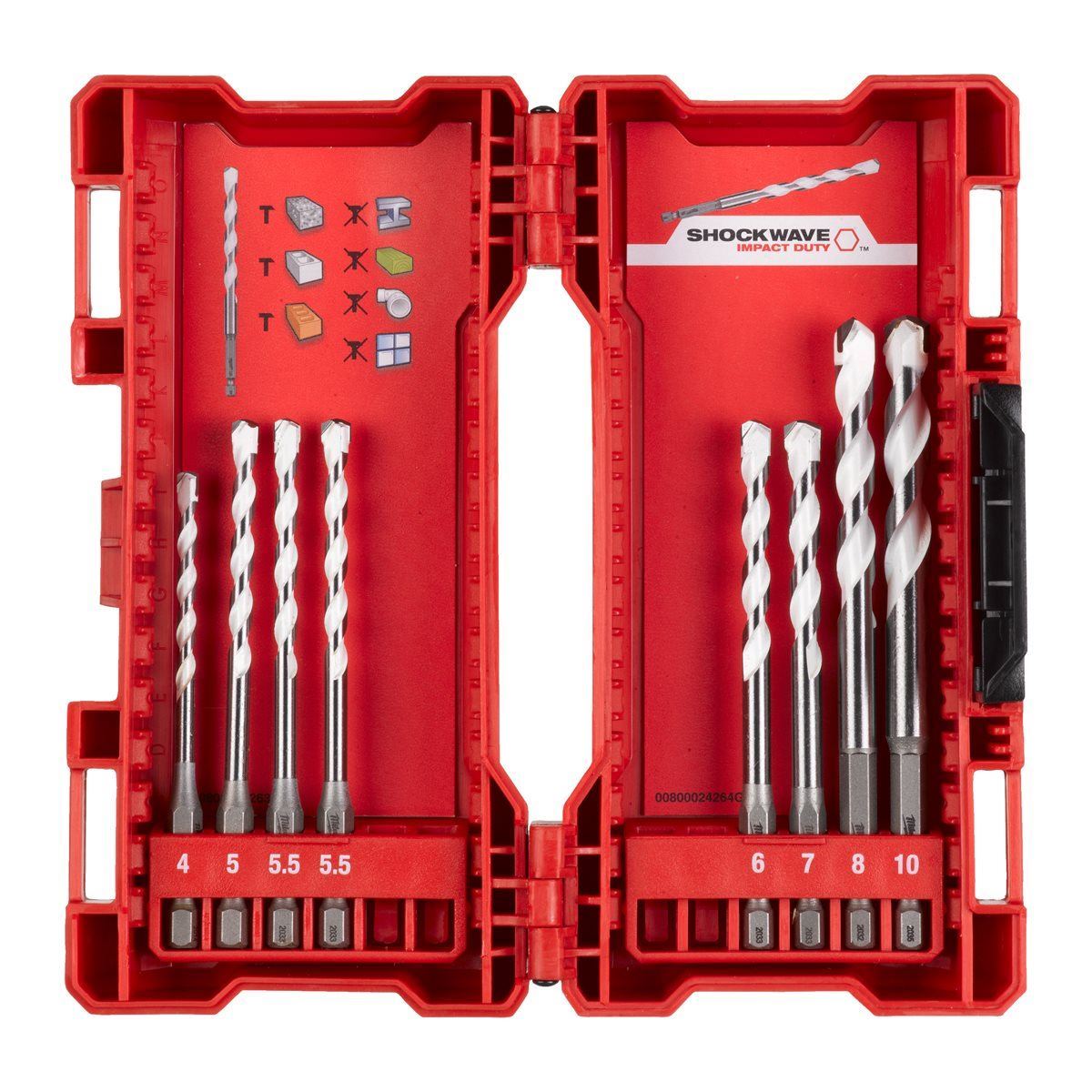 Milwaukee M18FID3100P-502P 18V FUEL Brushless 1/4" Impact Driver with 2 x 5.0Ah Batteries, Charger, Packout Case & Accessories Set 4933499037